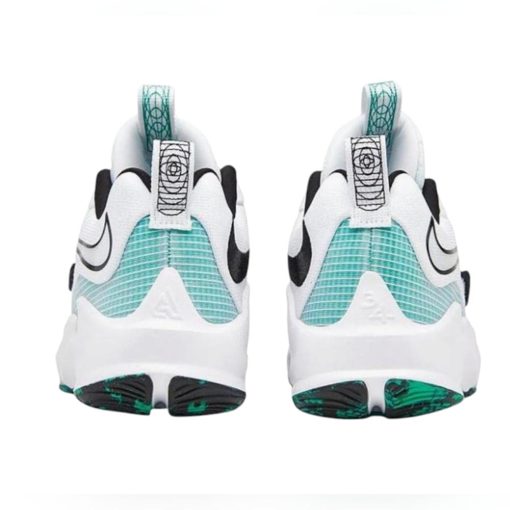 Nike Kids Boy's Freak 3 (Big Kid) White/Black/Clear Emerald/Total Orange 6 Y - Picture 4 of 10